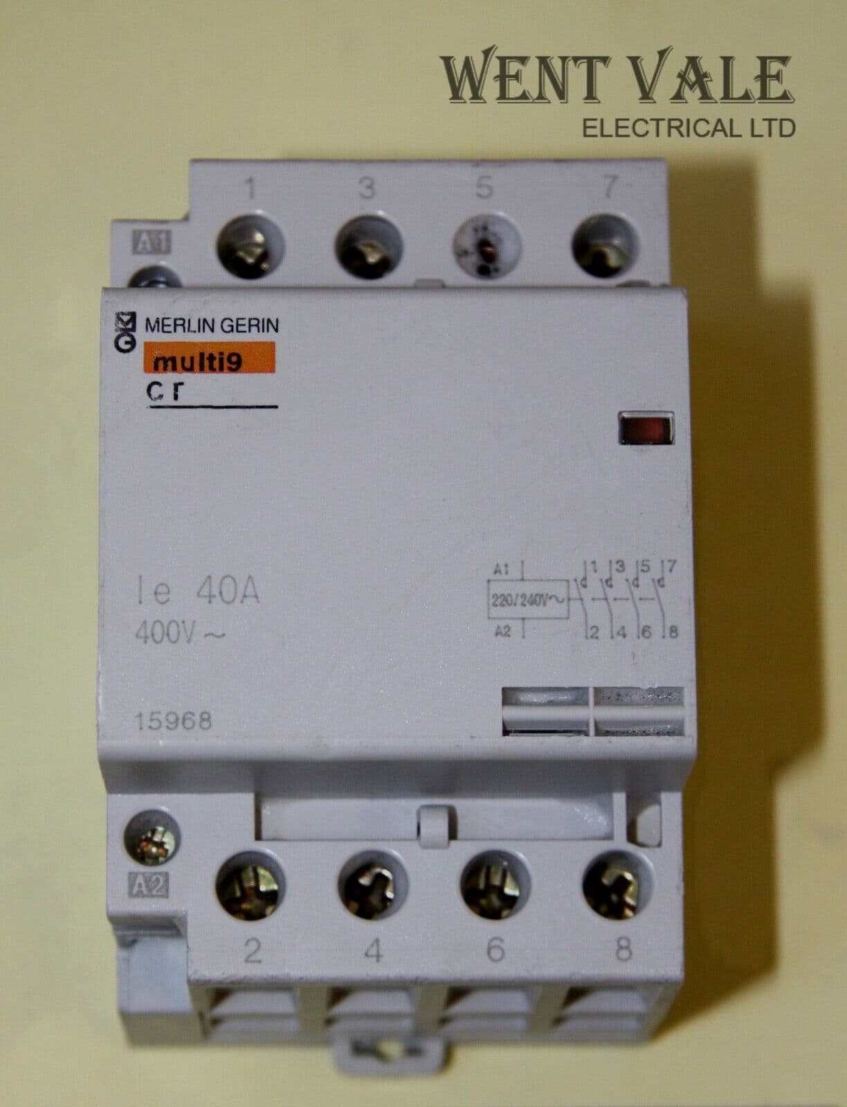 Merlin Gerin Multi 9 - 15968 - CT 4 Pole 40a Normally Open Contactor ...