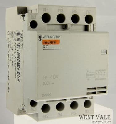 Merlin Gerin Multi 9 - 15969 - CT 4 Pole 40a Normally Closed Contactor 240v Coil