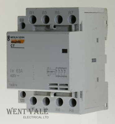 Merlin Gerin Multi 9 - 15974 - CT 4 Pole 63a Normally Closed Contactor 240v Coil
