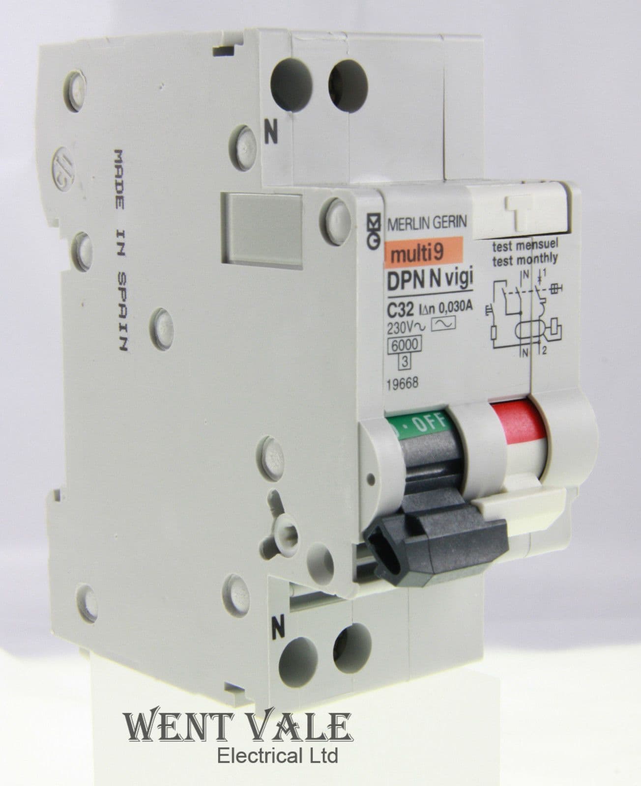 Merlin Gerin Multi 9 19668 DPN N Vigi 32a 30mA Type C One Pole merlin-gerin-multi-9-19668-dpn-n-vigi-32a-30ma-type-c-one-pole