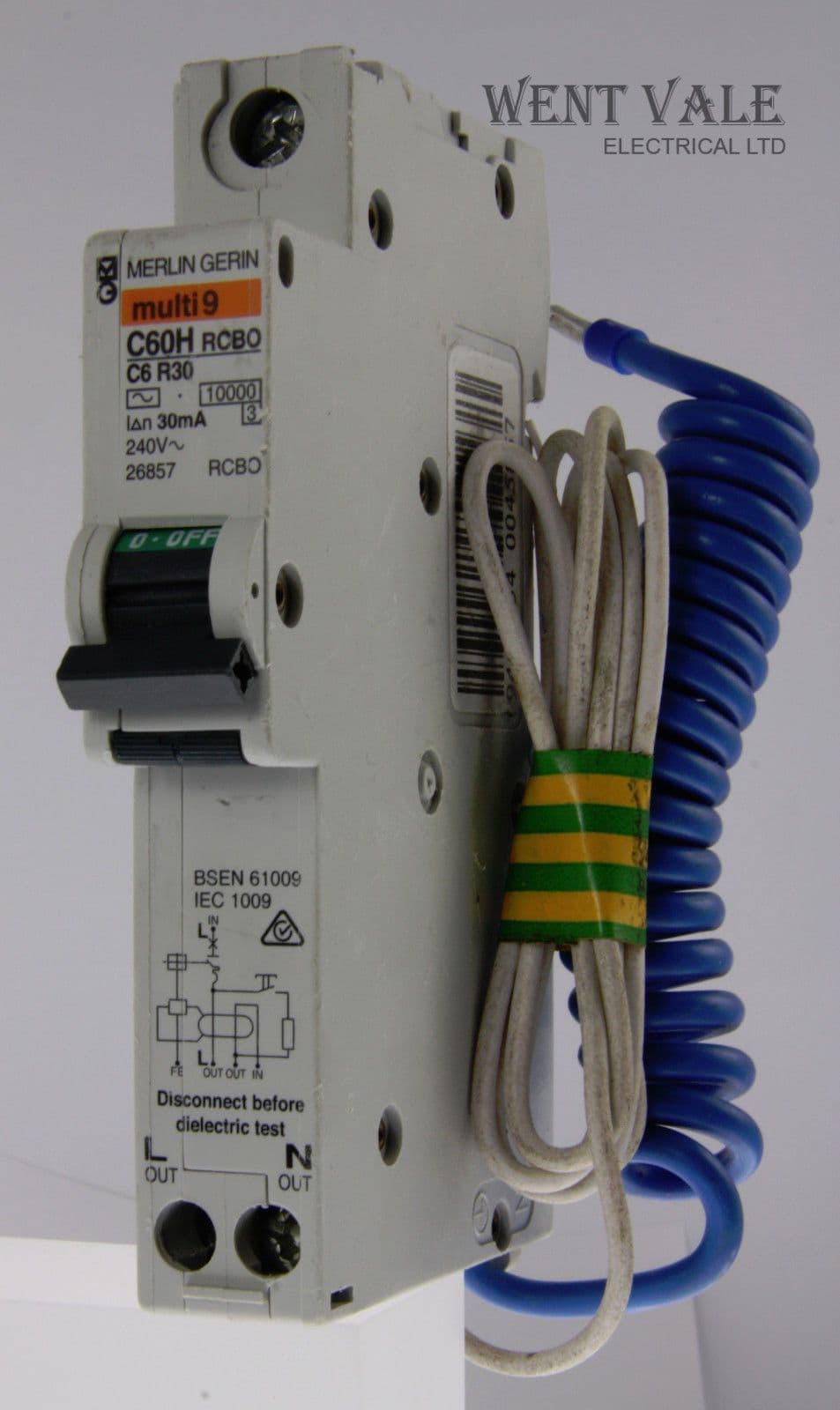 Merlin Gerin Multi 9 26857 C60HC6R30 6a 30mA Type C RCBO Used merlin-gerin-multi-9-26857-c60hc6r30-6a-30ma-type-c-rcbo-used