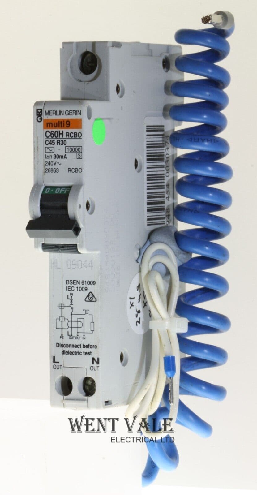 Merlin Gerin Multi 9 - C60HC45R30-26863 - 45a 30mA Type C - Class AC ...