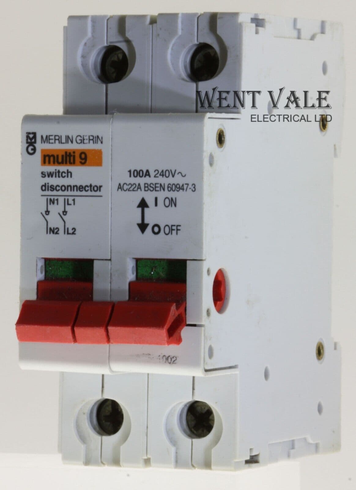 Merlin Gerin Multi MGI 1002 Mk 100a Double Pole Switch Disconnector  Used