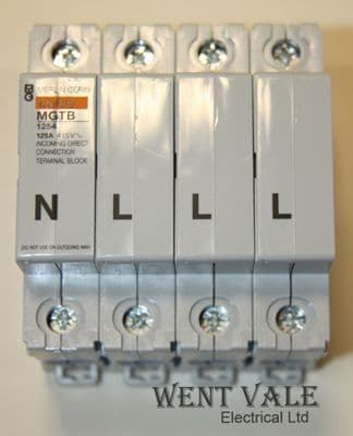 Merlin Gerin Multi 9 - MGTB1254 - 125a Four Pole Terminal Block Unused