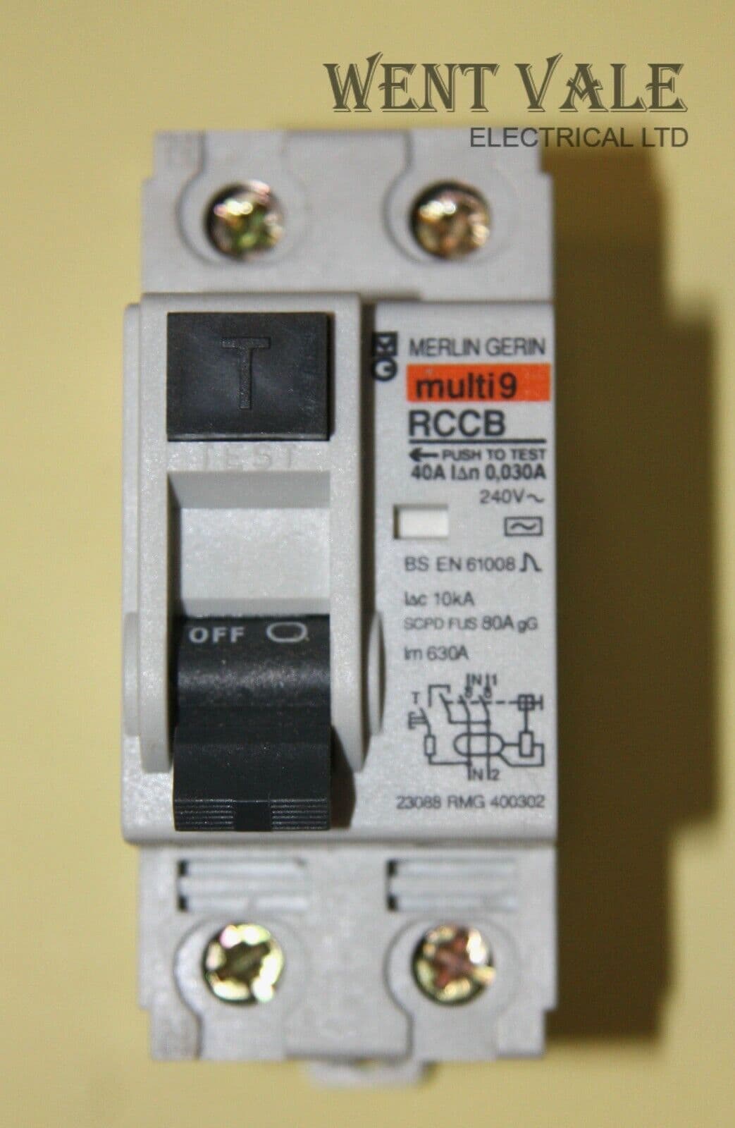 Merlin Gerin Multi 9 - RMG400302-23088 - 40A 30mA Double Pole RCCB Used