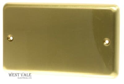 MK Albany Plus K3329 SAB - 2 Gang Blank Plate New