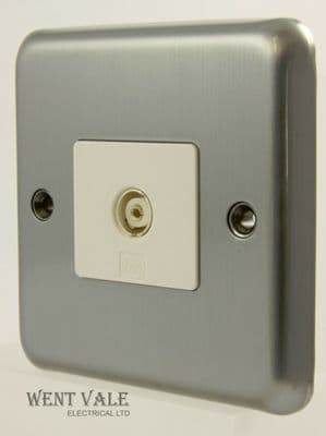 MK Albany Plus - K3580 MCO - Single Non-Isolated TV/FM Co-Axial Socket New