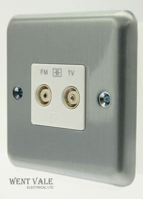 MK Albany Plus - K3582 MCO -  Isolated TV/FM Diplexer Twin Outlet New