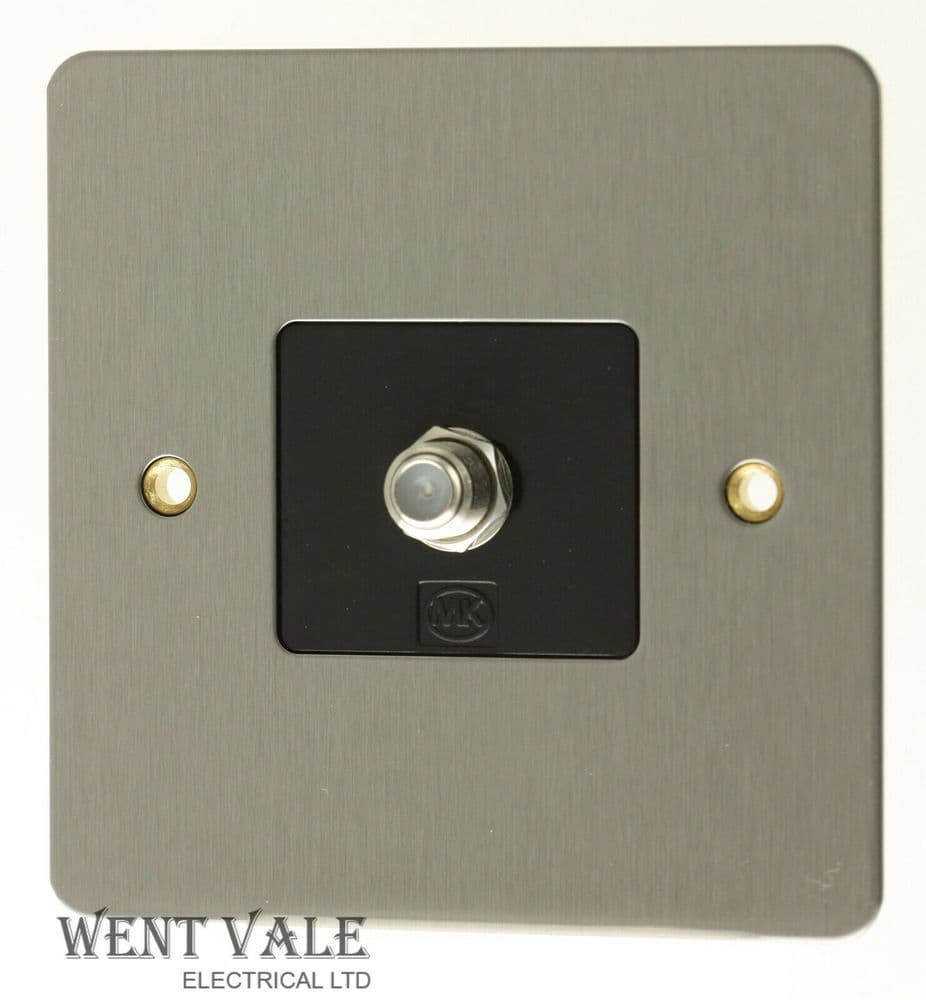 MK Edge - K14325 LBS B - 1 Gang Single F-Type Satellite Outlet Socket