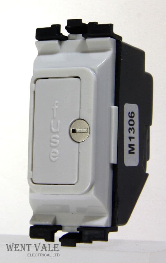 MK Grid Plus - K4890 WHI - 13a Grid Fuse Connection Unit Module Used
