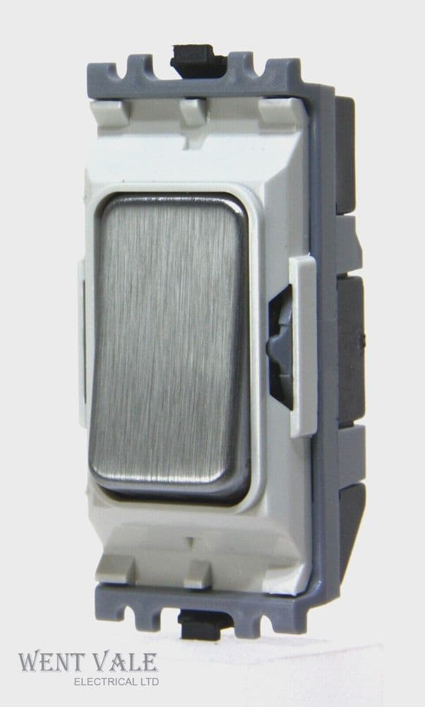 MK Grid Plus - K4893 BSS W - 20a Intermediate Switch Brushed Steel ...