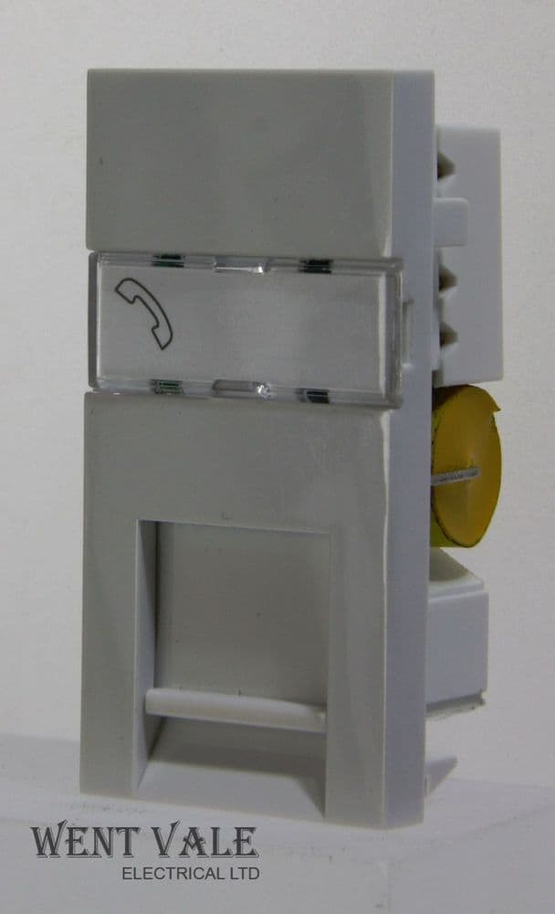 MK K5820 WHI 25 x 50mm BT Master Telephone Socket Module New