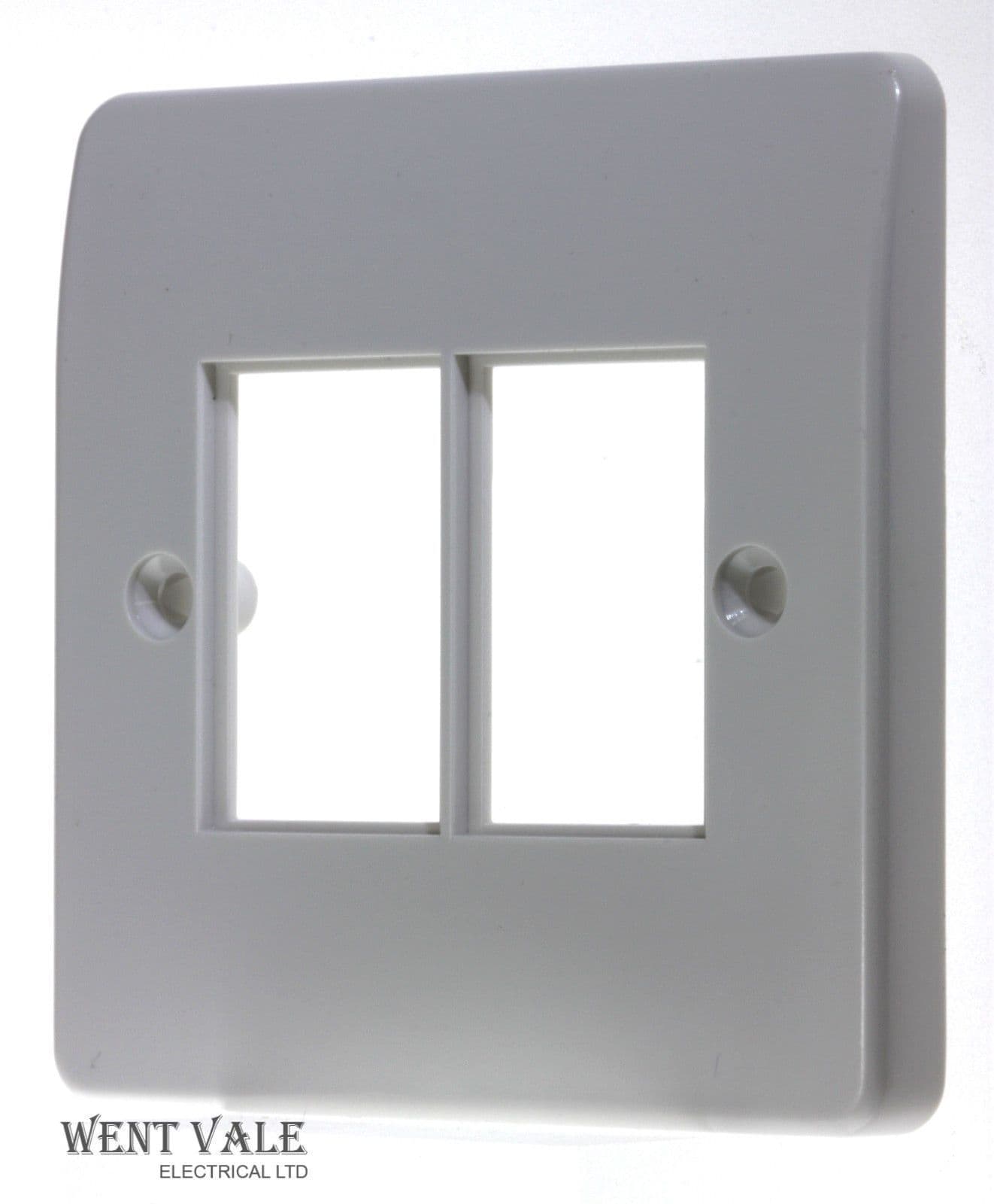MK Logic Plus - K172 WHI - Twin LJU6C Data Module Front Plate New
