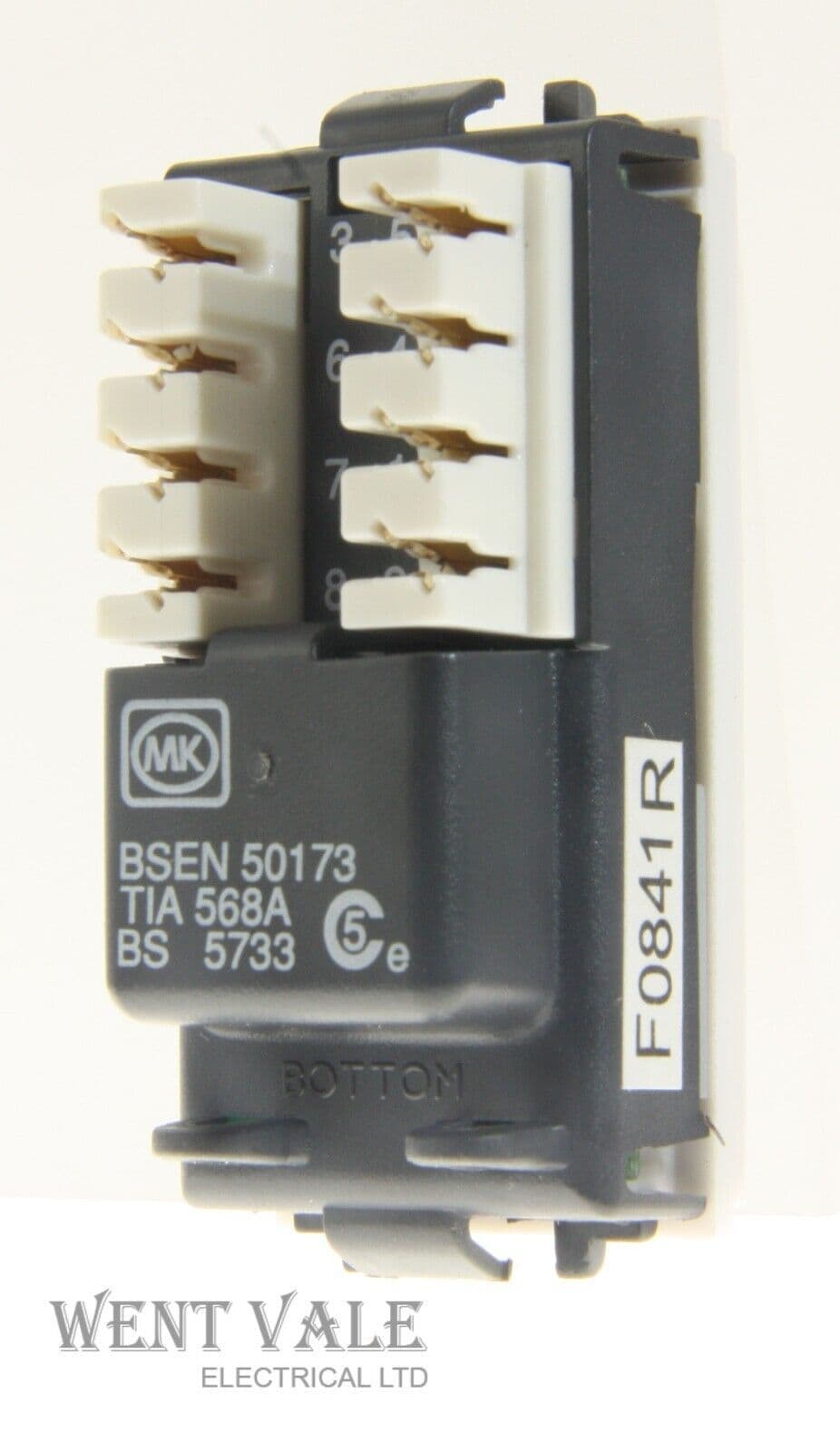 MK Logic Plus - K455 WHI - RJ45 Data Socket Module Cat 5e UTP New