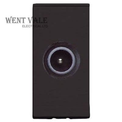 MK Logic Plus - K5850 BLK - 25 x 50mm  Euro IEC Male TV Module New