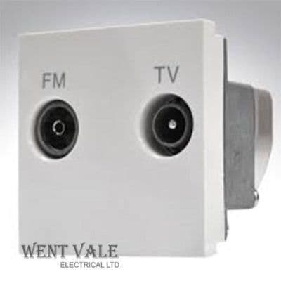 MK Logic Plus - K5852 WHI - Euro TV/FM Diplexer 50 x 50mm Module New