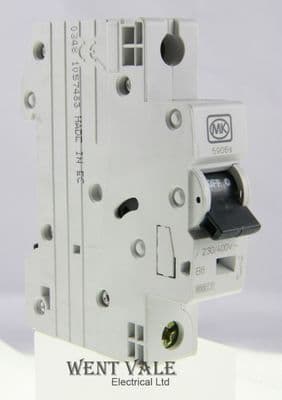 MK Sentry - 5906s - 6a Type B Single Pole MCB Unused