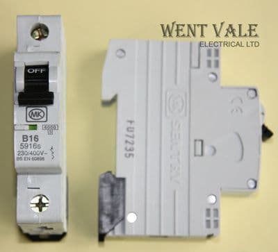 MK Sentry - 5916s 16a Type B Single Pole MCB New