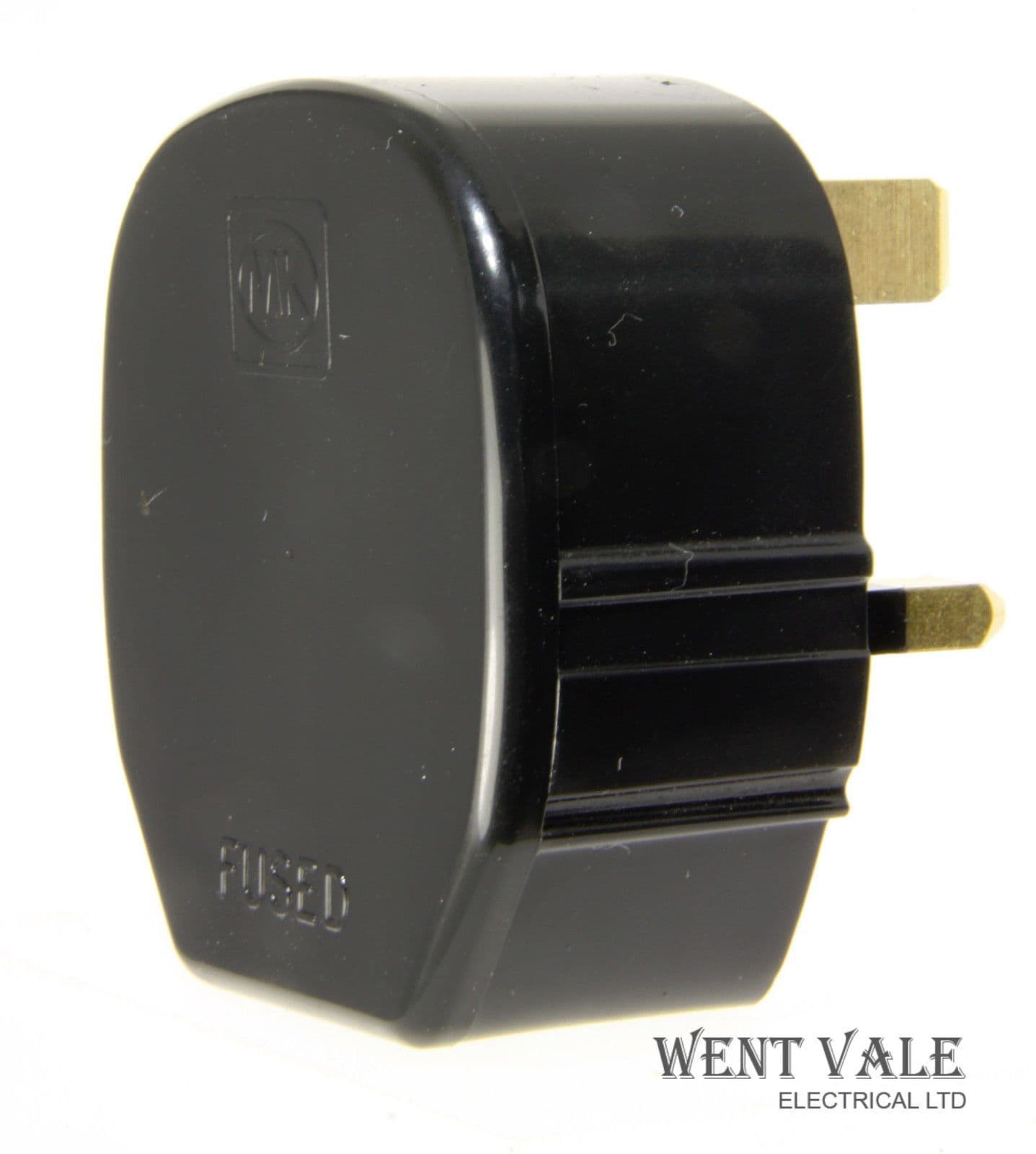 MK Toughplug - 655BLK - 13a Three Pin Sleeved Plug New