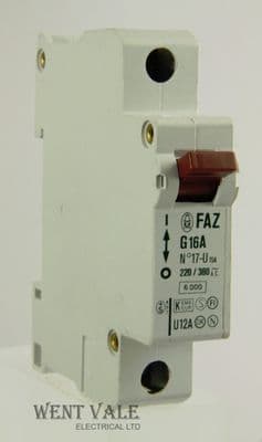 Moeller FAZ G16A - 16a Type G Single Pole MCB Used