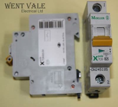 Moeller X Pole PLS6-B25-DW - 25a Type B Single Pole MCB New