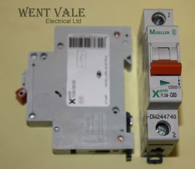 Moeller X Pole PLS6-C63-DW - 63a Type C Single Pole MCB New