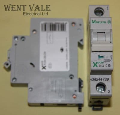 Moeller X Pole - PLSM-C50-DW - 50a Type C Single Pole MCB New