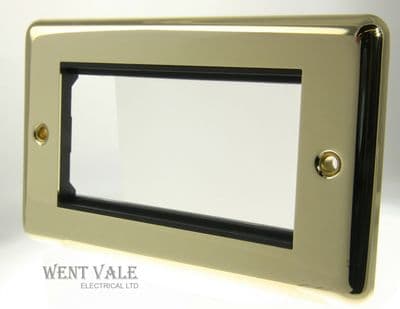 Newlec Decorative - NLPB8982/4MF - 2 Gang 4 Module Data/Communication Frame