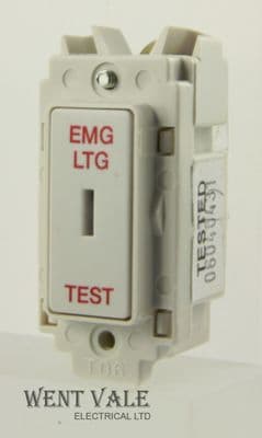 Newlec NL8820/2SP ELT - 20a Double Pole Key Grid Switch Module EMG LTG TEST New