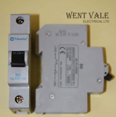 Newlec NLMB106 - 6a Type B Single Pole MCB Used