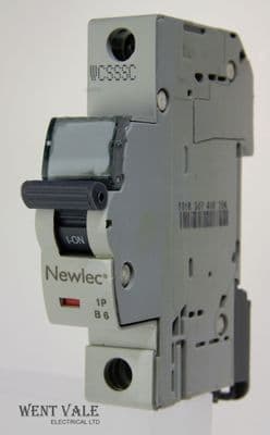 Newlec - NLMB106BA - 6a Type B Single Pole MCB Latest Model Used