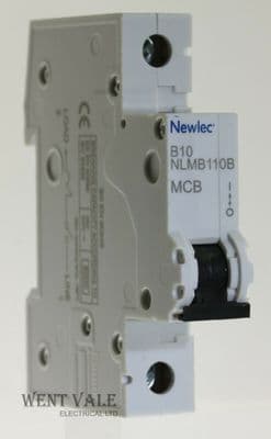 Newlec NLMB110B - 10a Type B Single Pole MCB Unused