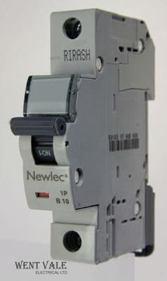 Newlec - NLMB110BA - 10a Type B Single Pole MCB Latest Model NEW