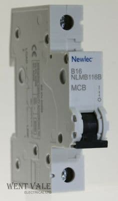Newlec NLMB116B - 16a Type B Single Pole MCB Unused