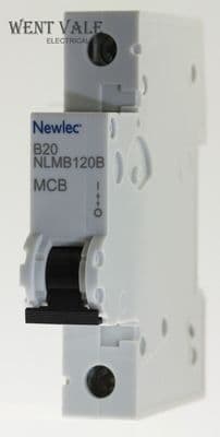 Newlec NLMB120B - 20a Type B Single Pole MCB New