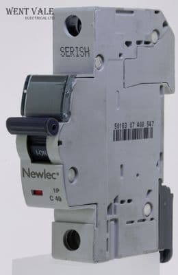 Newlec - NLMB140CA - 40a Type C Single Pole MCB Latest Model NEW