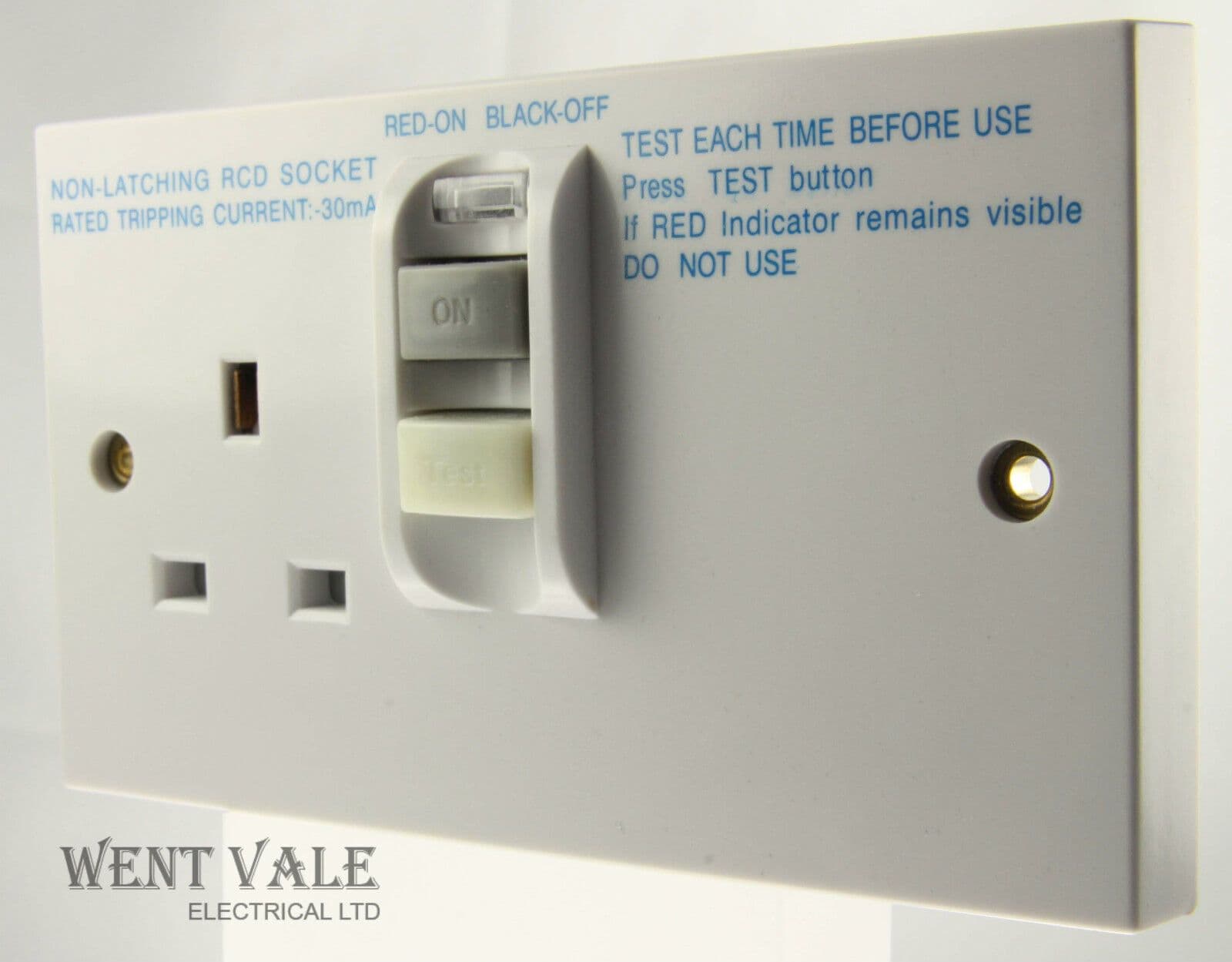 Newlec White Moulded - NL8300/1RCD - 13a Single 30mA Non-latching RCD ...