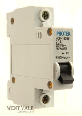 Protek - MCB-140/2B - 40a Type B Single Pole MCB Unused