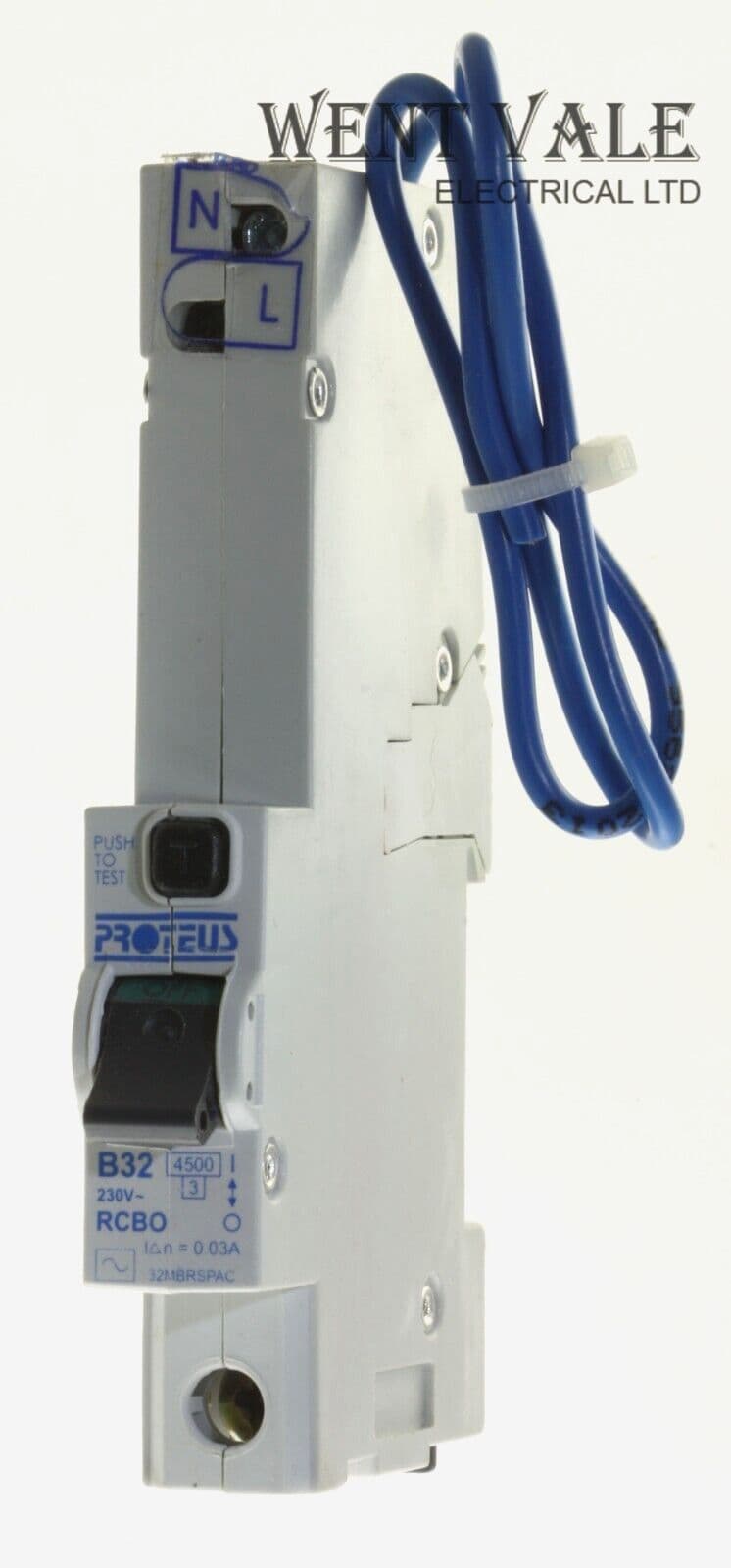 Proteus 32MBRSP - 32a 30mA Type B Single Pole Class AC RCBO NIB