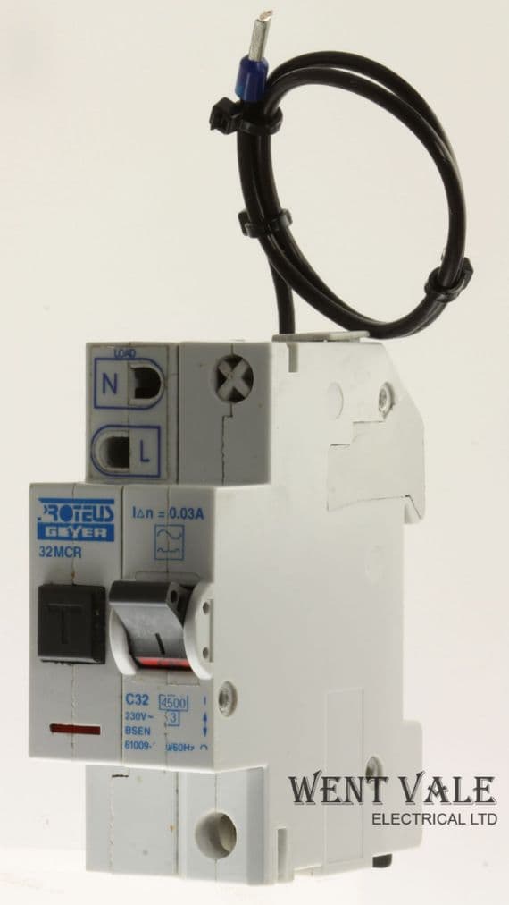 Proteus 32MCR - 32a 30mA Type C Double Pole Class A RCBO Used