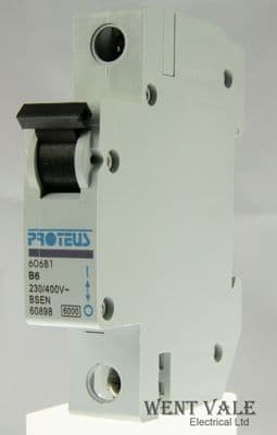 Proteus - 606B1 - 6a Type B Single Pole MCB Used