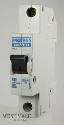 Proteus - 610B 10a Type B Single Pole MCB Used