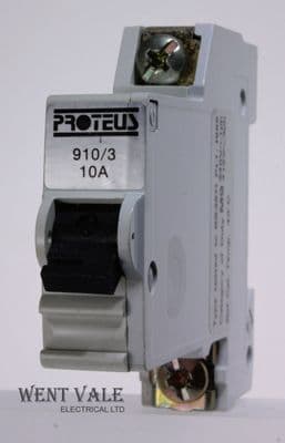 Proteus 910/3 - 10a Type 3 Single Pole MCB Used
