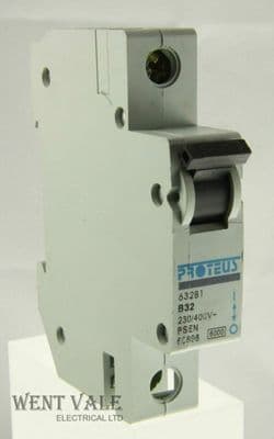 Proteus Geyer - 632B1 - 32a Type B Single Pole MCB Used