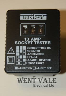 Rapitest AS 109 - I3a Socket Tester New in Blister Pack