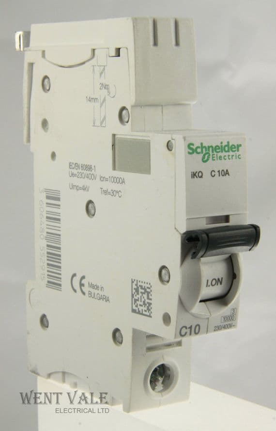 A9f79110 Schneider Acti 9 - IKQ - A9F57110 - KQ10C110 - 10a Type C Single Pole ...