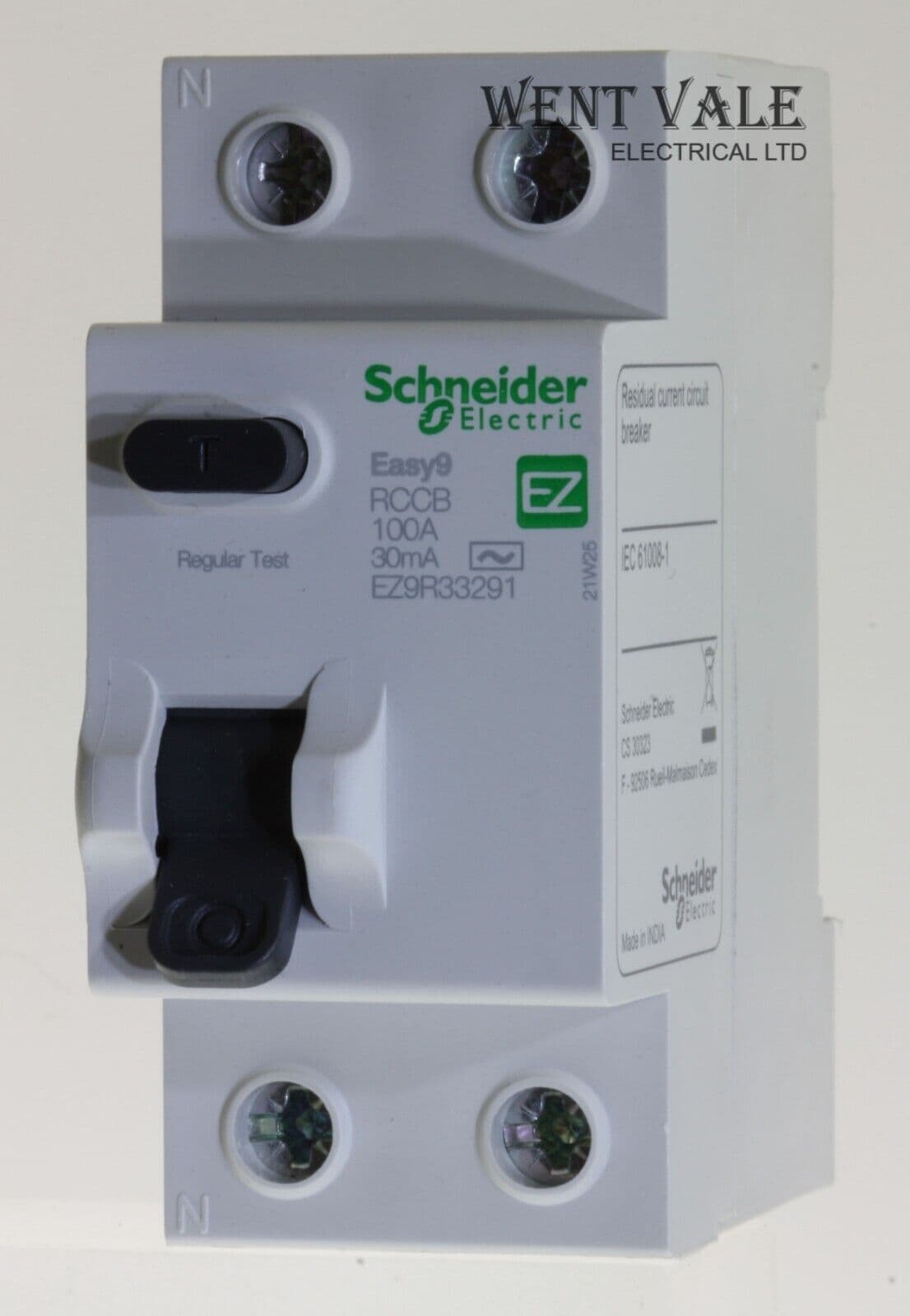 Schneider Easy EZ9R33291 100a 30mA Double Pole Class AC RCCB New