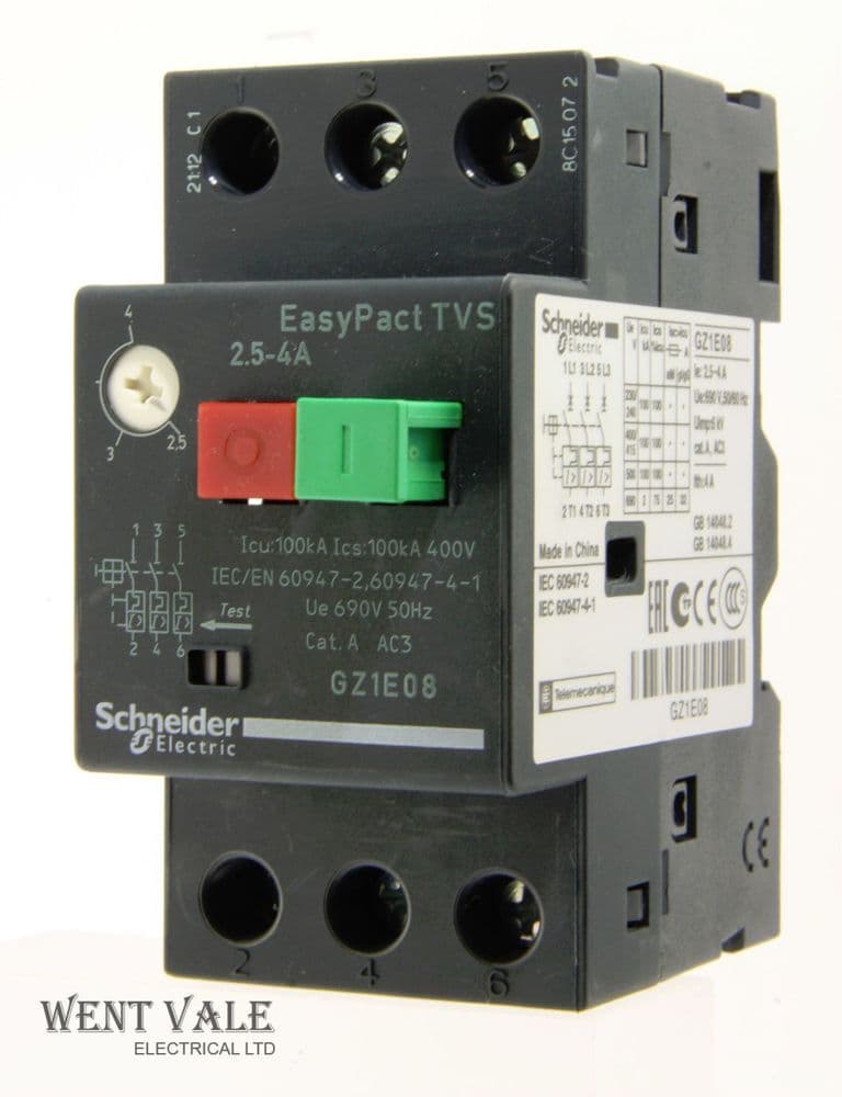 Schneider - Easy Pact - TVS-056784 - GZ1E08 - Motor Circuit Breaker - 2 ...