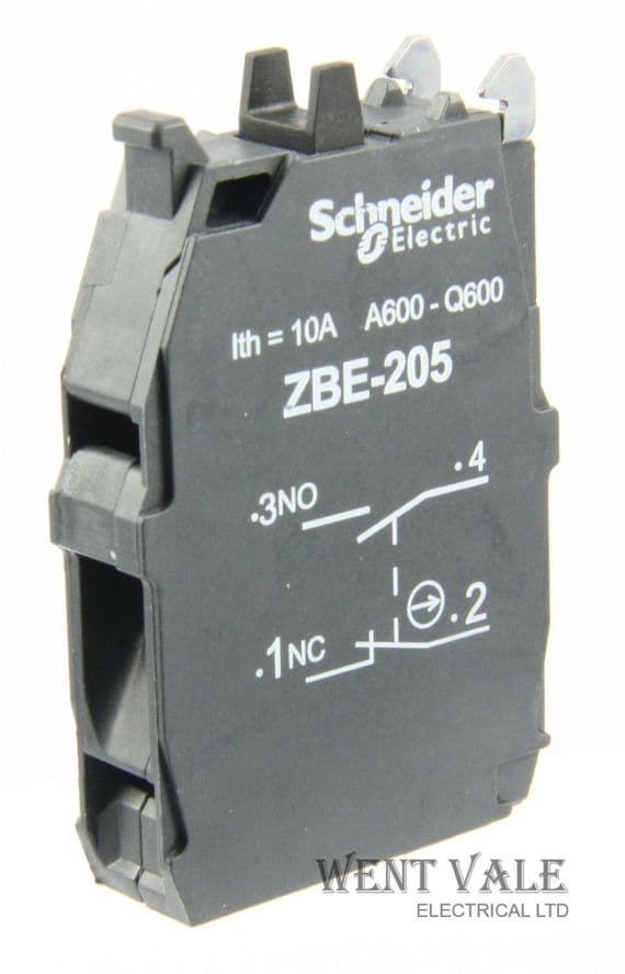 Schneider Harmony ZBE205 - 10a Standard Double Contact Block New