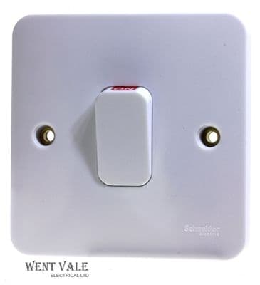 Schneider Lisse Moulded Range - GGBL4011 - 50a Double Pole Switch With Neon